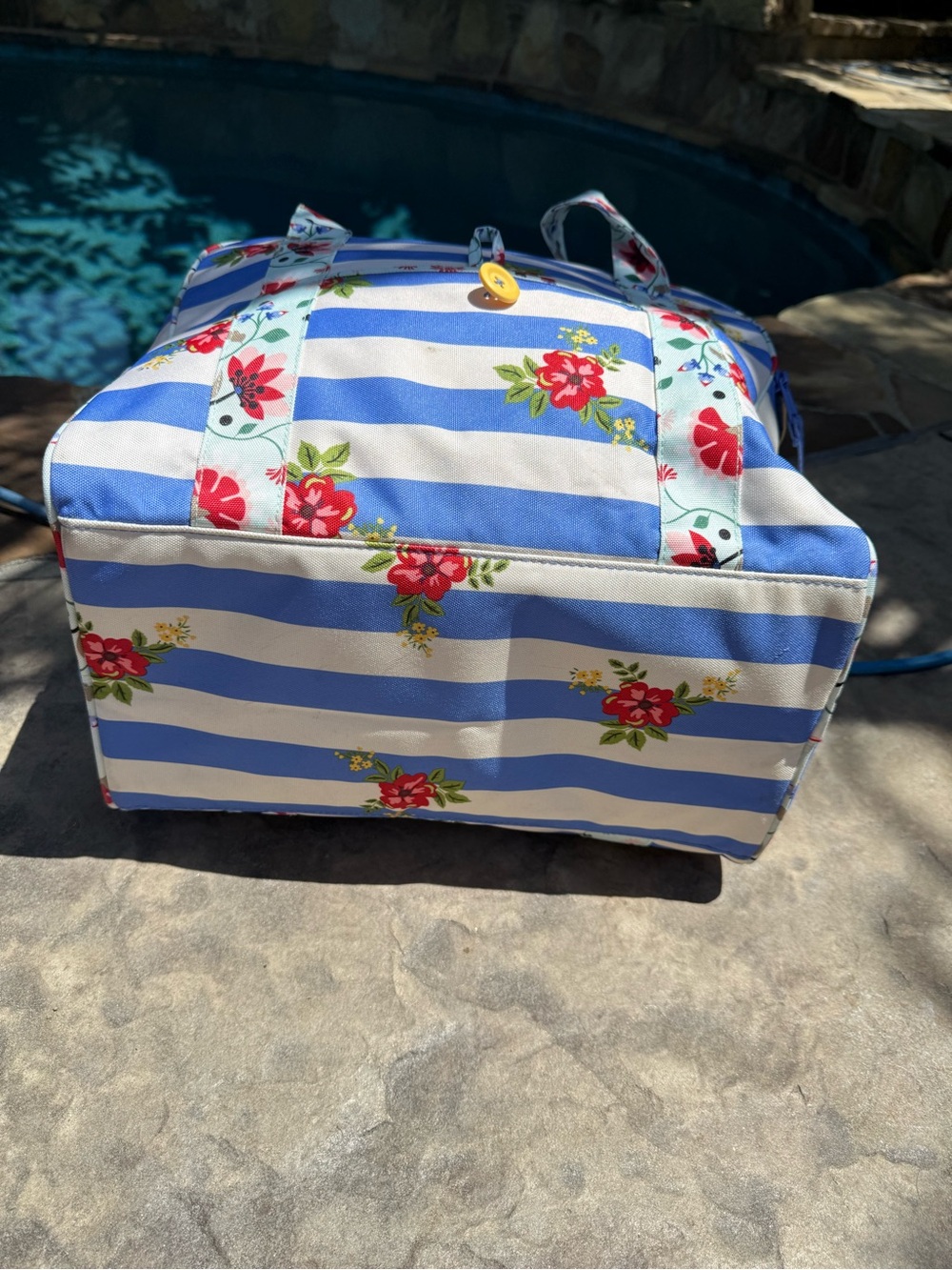 Matilda Jane Blue & White Striped Floral insulated bag - Picture 4 of 7